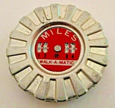 VINTAGE WALK-A-MATIC MILES WALKING FITNESS EXERCISE COUNTER PEDOMETER