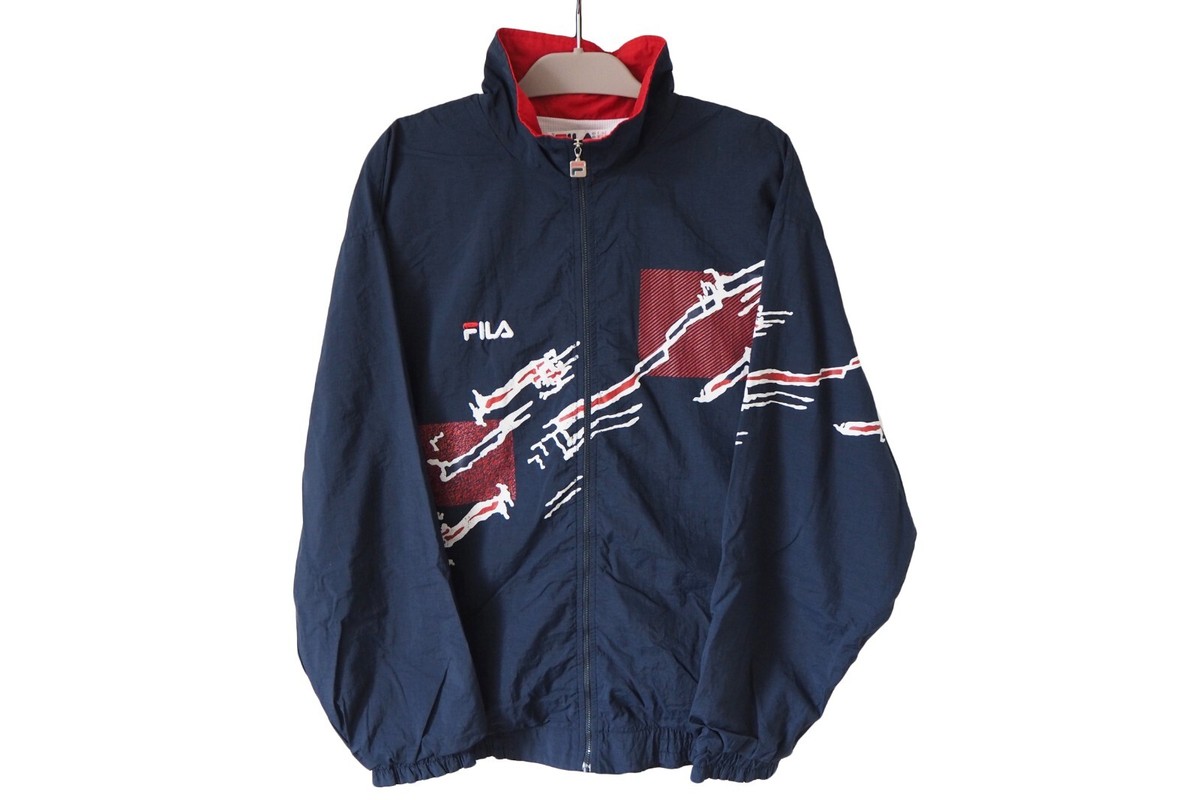 Vintage FILA Track Jacket 90's Sport Retro Style Size XL