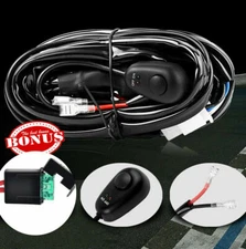 12V 40A Wiring Harness Kit Fuse ON OFF Switch Relay For LED Fog Work Light Bar
