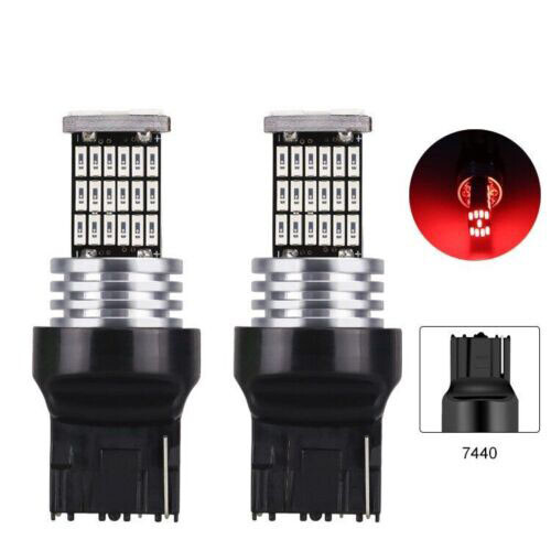4 X W21W/T20 LED Red  7440 Signal Reversing Lamps WY21W Bulb Taillight 45SMD - Bild 2 von 12