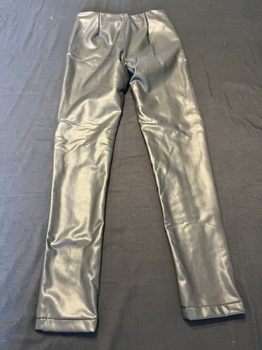 Mayoral Girls Size 14 (euro 157cm) Black Leather Look Pants - Picture 2 of 6