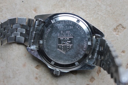 Tag Heuer 980.013 Mens 1000 Series Professional Watch Black Silver Jubilee Blue - Picture 5 of 14
