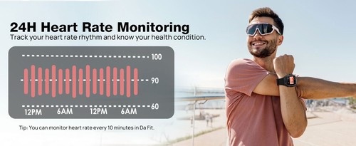 Lekko używany inteligentny zegarek, stop cynku, mężczyźni, połączenia, tarcza zegarka AI, monitor zdrowia - Zdjęcie 11 z 16