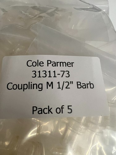 Acoplamiento Cole Parmer 31311-73 M 1/2 en barra - Paquete de 5 - Imagen 3 de 3