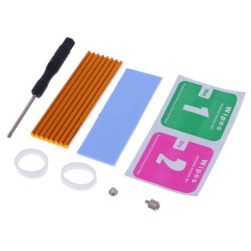 Aluminum cooling heatsink thermal pad for n80 nvme m.2 ngff 2280 pci-e ssd New - Photo 9/18