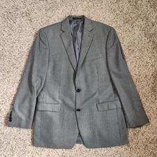 Lauren Ralph Lauren Men Size 42L Gray Polyester Rayon Blend Blazer