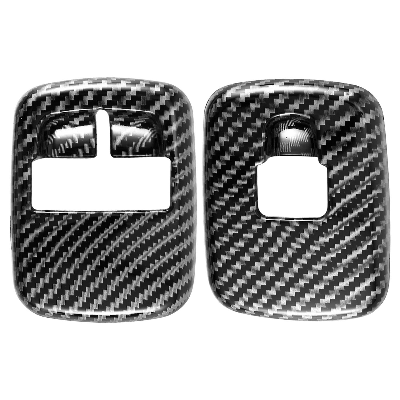 2 PCS Car Carbon Fiber Window Lift Switch Button Cover Trim Sticker for  4538