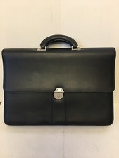 Genuine Leather Pocketed Briefcase/ Computer Bag by Avenues in Leather