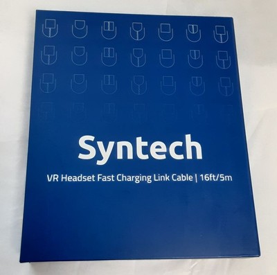 New Syntech VR headset fast charging Link Cable 16ft M32C1-5 Black RG9/22