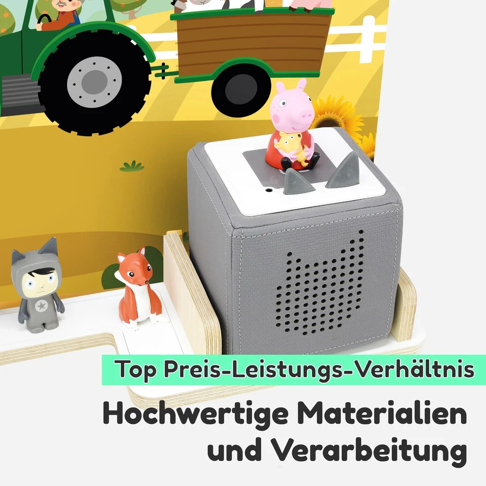 Regal für Toniebox Figuren Toni Tonies Musikbox Wandregal Stehregal magnetisch - Bild 4 von 4