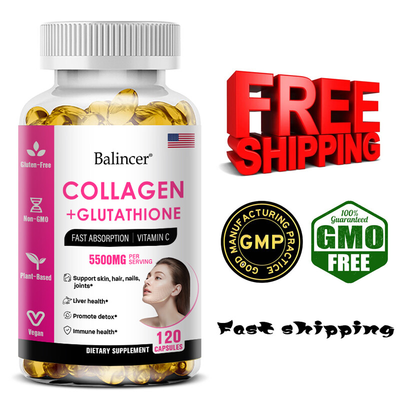 Glutathione Collagen Whitening Skin Beauty Anti Aging 30 To 120 Capsules