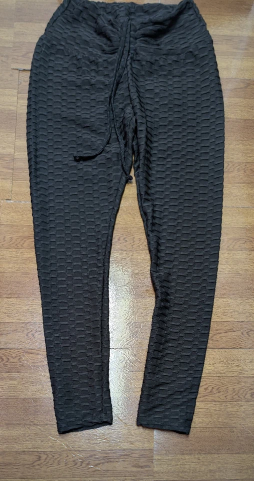 Leggings Rue 21 para mujer grandes levantamiento de glúteos modelador de cuerpo diseño de mar negros Foto 4 de 4