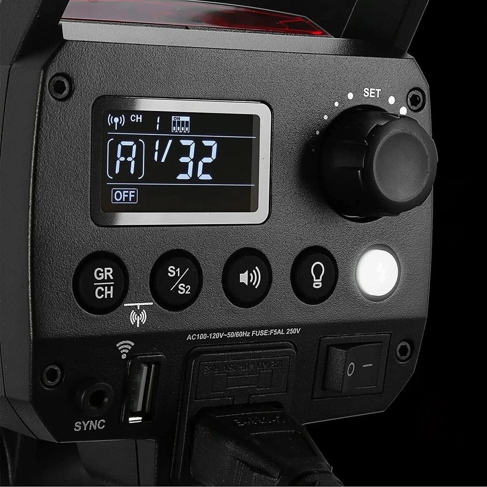 Godox MS300-V MS300V 300WS Studio Strobe Head Camera Flash Light Monolight Flash - Image 4 of 4