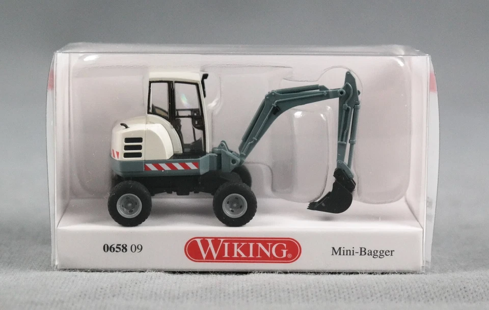 WIKING 065809/0658 09 H0,1:87 - Mini-Bagger - alpenblau - NEUHEIT 2024!