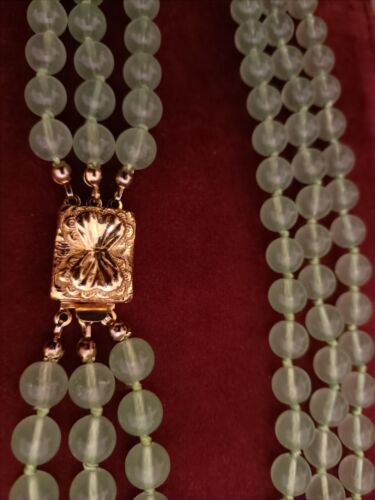 Collana perle di vetro murano con chiusura gioiello,Vintage Made in Italy  - Afbeelding 1 van 9
