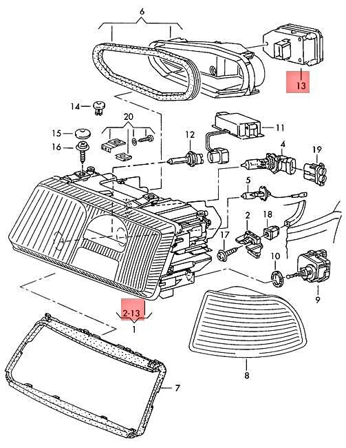 Genuine VW AUDI Control Unit For Gas Discharge Lamp 1J0941641 - Изображение 2 из 2