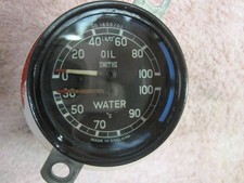 Jaguar Oilwater Gauge Made In England By Smiths.
