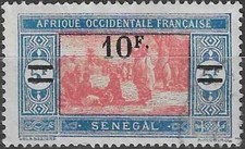 Timbre Sénégal (Colonies Fr.) 100 o - 87858FX