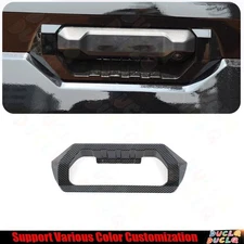 Tailgate Door Handle Bowl Decor Frame For Toyota Tundra 22-2024 Carbon Fiber ABS