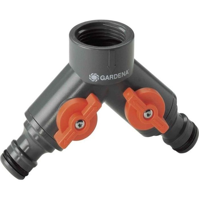 Sélecteur d'arrosage 2 voies GARDENA répartiteur de robinet modèle 940-26