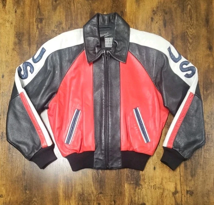 NORTH BEACH スタジャン レザー　ジャケット　本革　激レア　42 north beach leather jacket products for sale | eBay