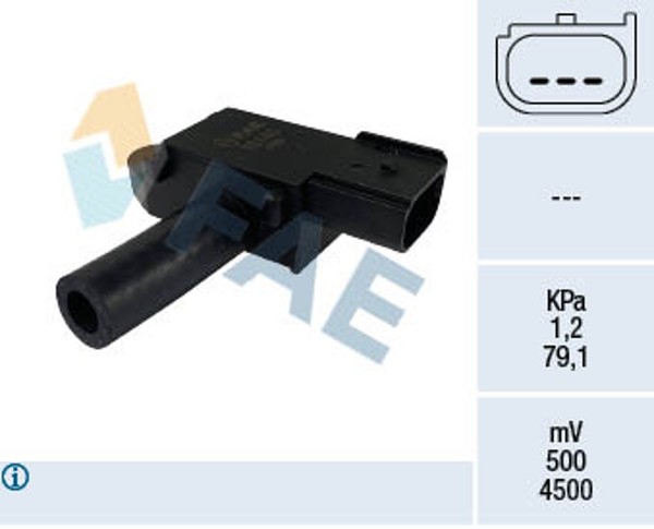 FAE Sensor Abgasdruck 16140 FüR Ford Fiesta 6 Van Tourneo Courier B460 CB1 CCN 3-image