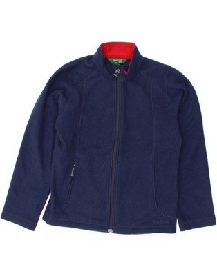 L.L.BEAN Jungen Fleecejacke 10-11 Jahre Medium Navy Blau Polyester HQ08