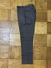 Brooks Brothers 32/32 Classic fit Brown Wool Dress Pants Flat Front