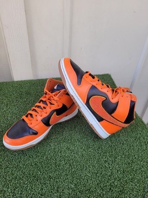 Nike Dunk High University Chenille Swoosh Safety Orange SZ MEN US 9 DR8805-002