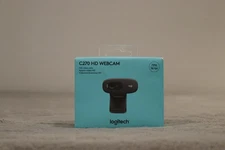 New Sealed Logitech C270 HD Webcam 720p 30fps USB w/ Noise-Reducing Mic