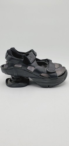 Z-Coil Sidewinder Closed Heel Strappy Sandals Black Shoes Womens 6.5 Platform - Picture 2 of 11