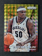 2014-15 Panini Prizm ZACH RANDOLPH Yellow and Red Mosaic Prizm Grizzlies #122