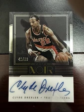 2017 Panini Noir  Clyde Drexler Auto /99#AN