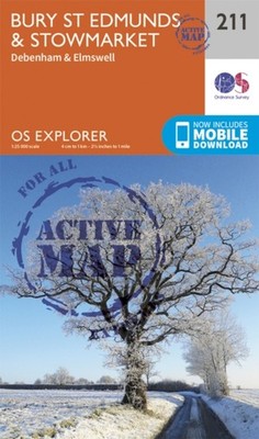 OS ACTIVE 211 BURY ST ED by Ordnance Survey Map Self Help Business