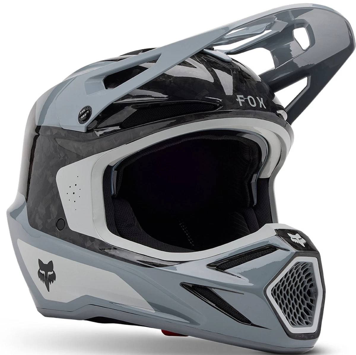 Fox Racing Unisex Adults Gray Motorcycle & Powersports Helmets for