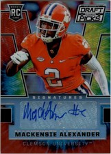 2016 Panini Prizm Draft Picks Auto Prizms Tie Dyed #293 Mackensie Alexander /49