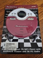 Studebaker SB3703RW CD/MP3 Player FM PLL Anti-Skip Bookmark DBBS Red/White