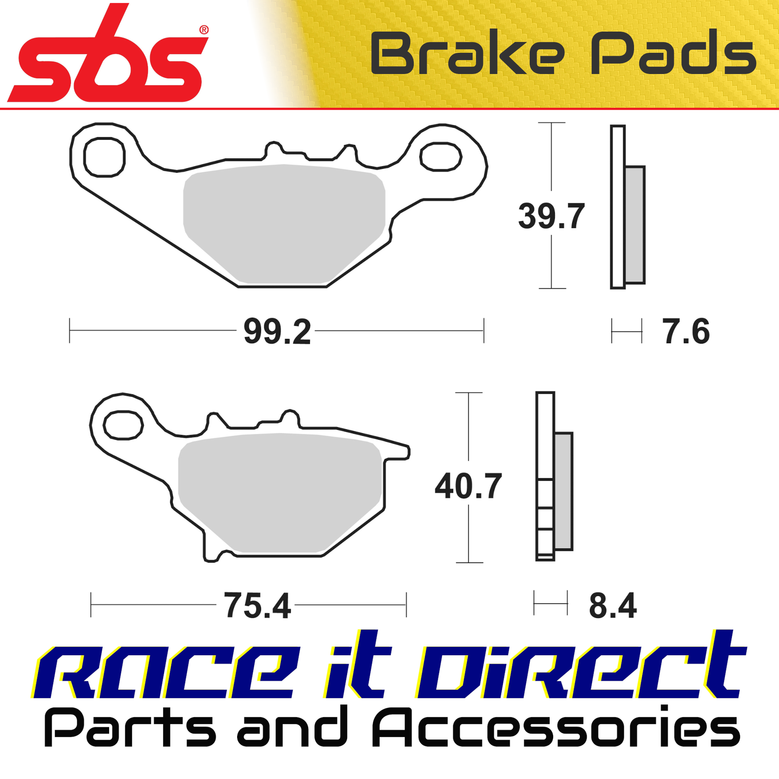 Brake Pads for SUZUKI UK 110 ADDRESS 2022 Front Scooter SBS