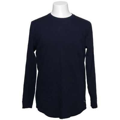 Hollister, Langarmshirt, Größe: M, Blau, Baumwolle, Einfarbig, Herren #QEd