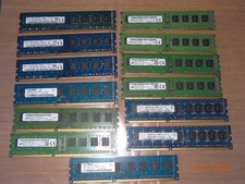Lot of 13 Mixed Brands DDR3 PC3l-12800U 240PIN Desktop Ram 3 X 8GB, 10 X 4GB 