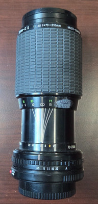 Lens SIGMA ZOOM - K II  1 : 4,5 F = 70 - 210 mm MULTI-COATED Japan  for Canon