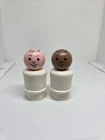 Vintage Fisher Price little people lot/2 AA white doctor/dentist/barber man
