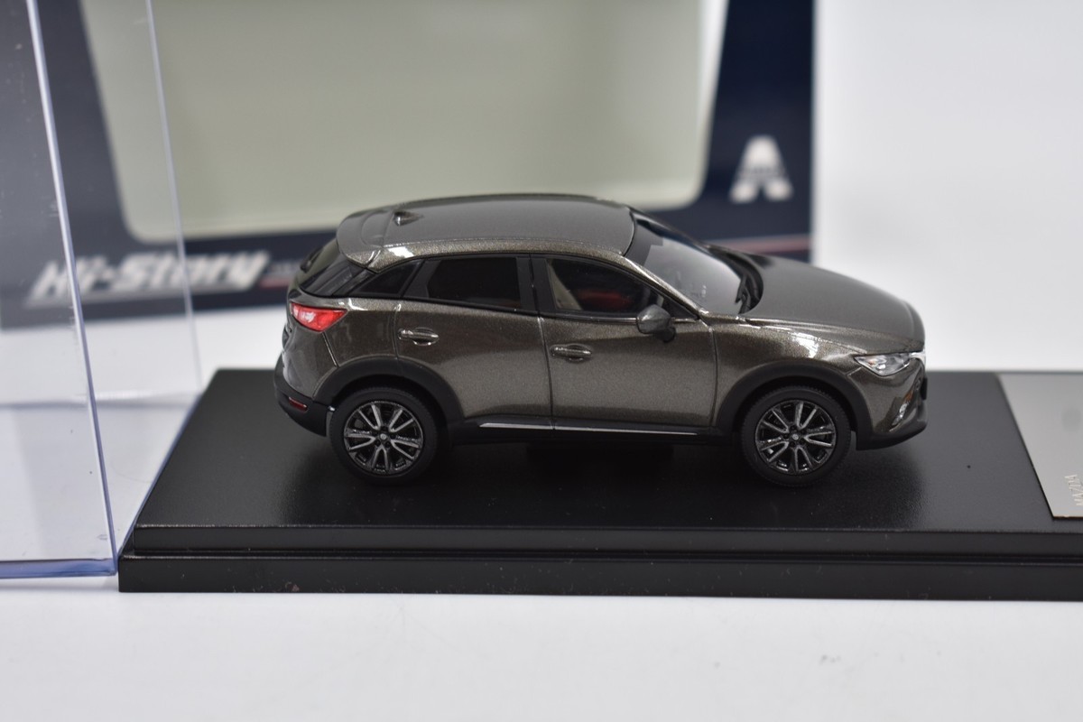 Hi Story 1/43 Mazda CX-3 2015 Gray Mica JDM Compact SUV HS121 TI