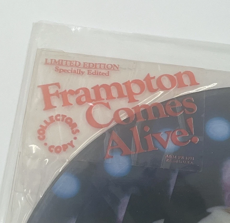 Peter Frampton Comes Alive PR 3703 A&M Picture Disc #48647 Vintage 1976 LP Vinyl - Image 3 of 4