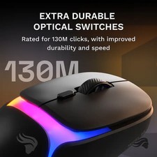 Glorious Model O3 Wireless Gaming Mouse Lightweight Optical InfinitePlay Battery 7
