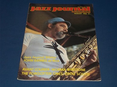 1983 AUGUST JAZZ JOURNAL INTERNATIONAL MAGAZINE - JOHN BARNES COVER - H 13551