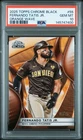 2025 TOPPS CHROME BLACK ORANGE WAVE #55 FERNANDO TATIS JR. 19/25 PSA 10