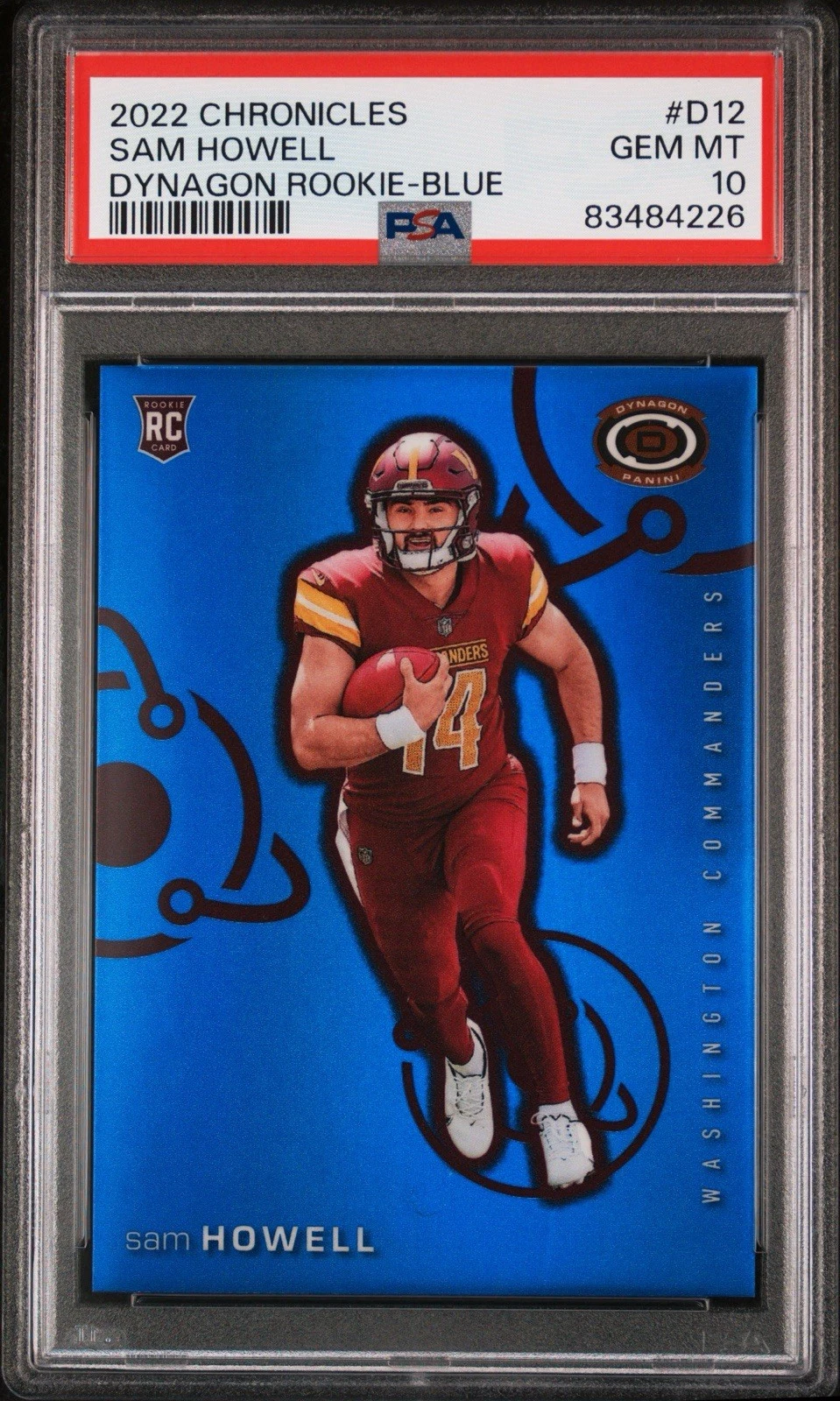 Sam Howell Panini Chronicles Dynagon Rookies #D12 Blue