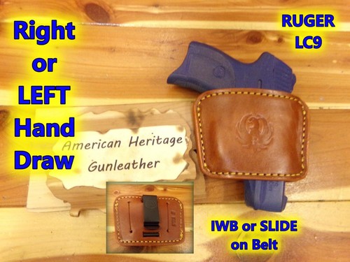 RBI-2 RUGER Factory Logo Ambi Belt Slide Gun Holster LC9 LC40 Speed Six SP101