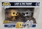 Funko POP Disney Lady & The Tramp 2 Pack Hot Topic Exclusive SEALED NIB